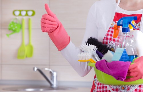 Satisfied customer in a spotless Surrey home