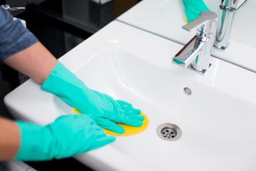 Cleaners Surrey team using advanced cleaning equipment